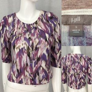 Size Small J. Jill 3/4 Sleeves Cardigan Sweater